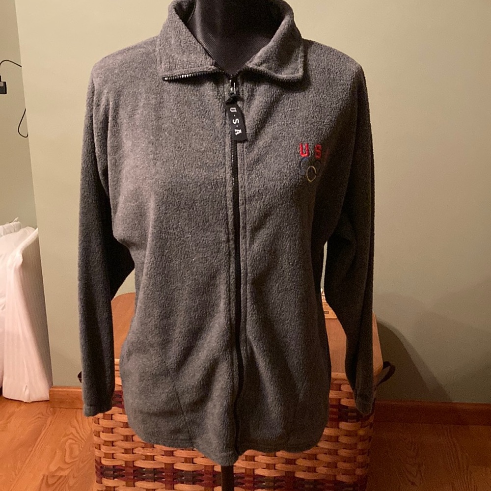 Fleece zip up jacket